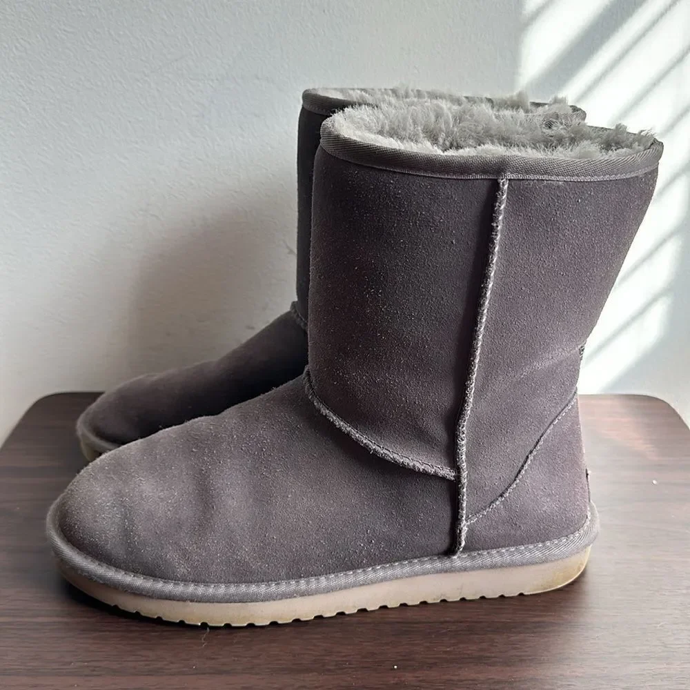 Koolaburra By Ugg Gray Suede Winter Snow Boots Sz 9